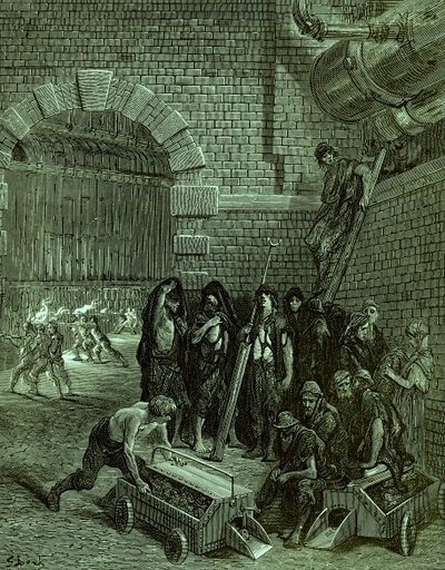 Londres victorien - Usine à gaz de Lambeth - Gustave Dore